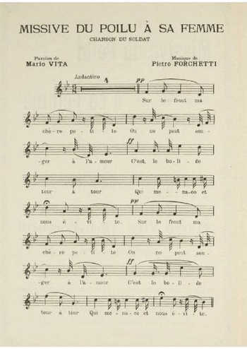 Missive du poilu à sa femme